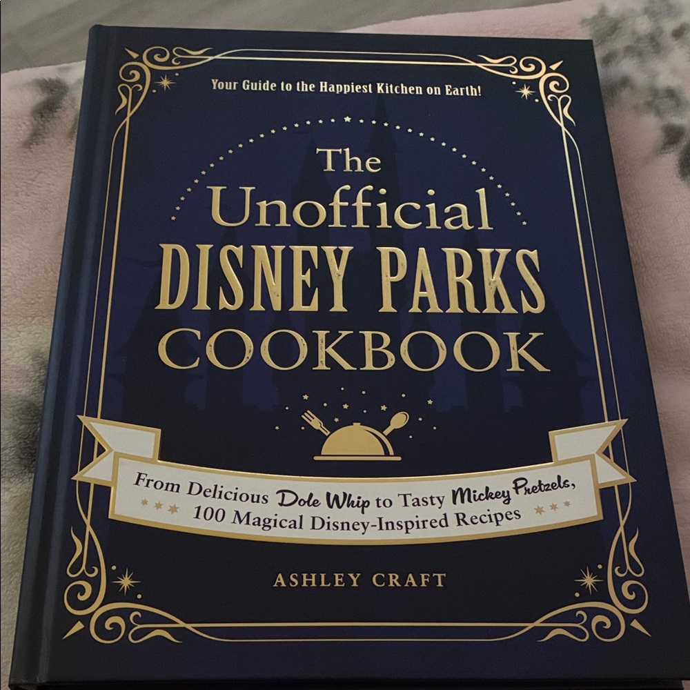 NEW The Unofficial Disney Parks Cookbook - Navy and Gold